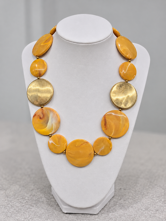 Collar de Cuentas Marmoleadas