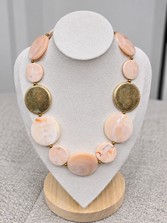 Collar de Cuentas Marmoleadas