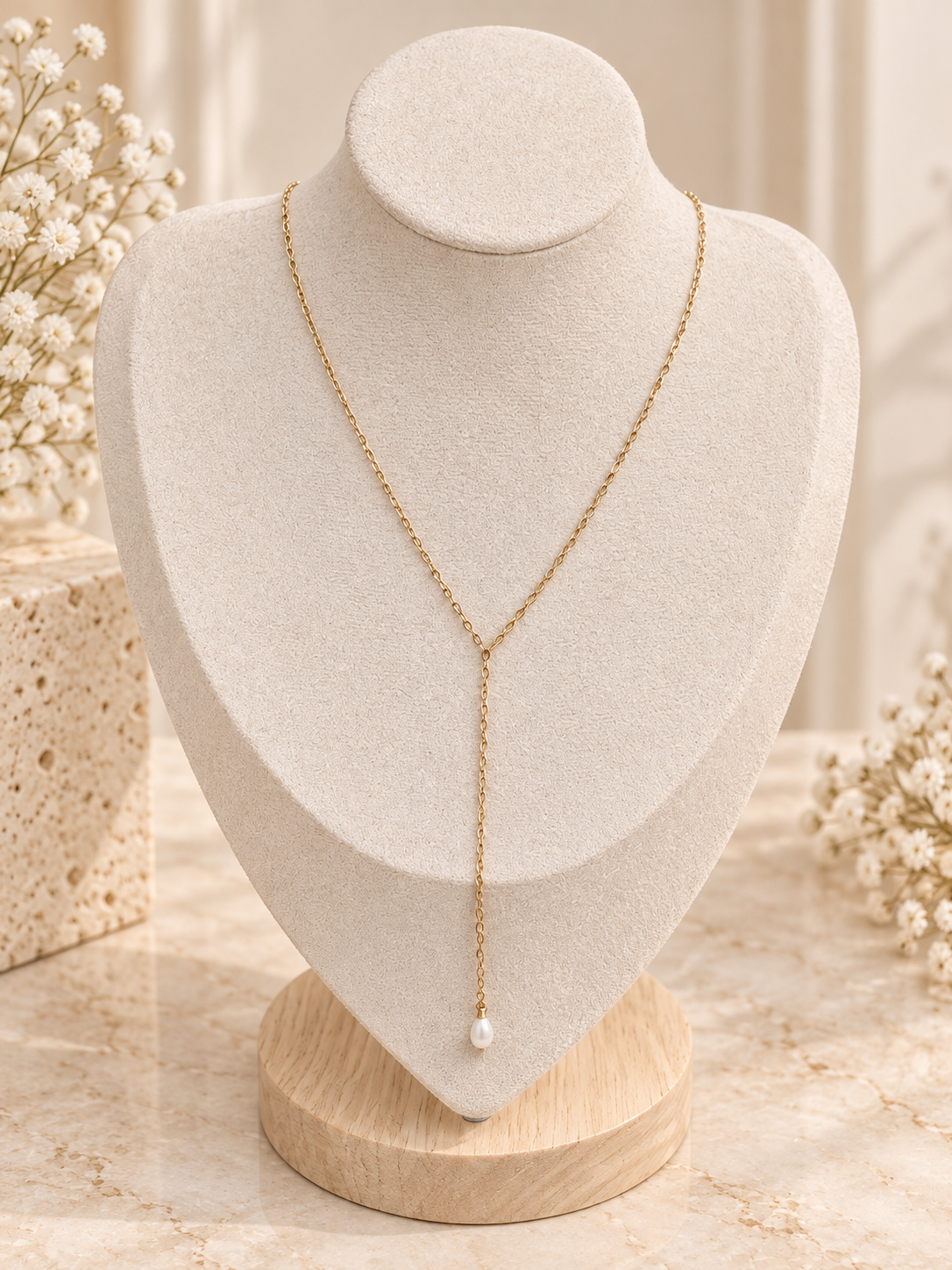 Collar Pearl Lariat