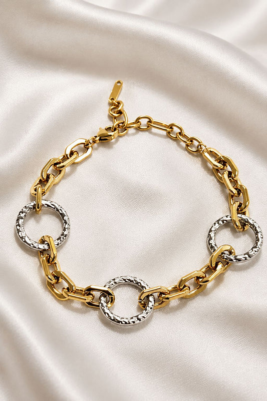 Two-Tone Link Bracelet