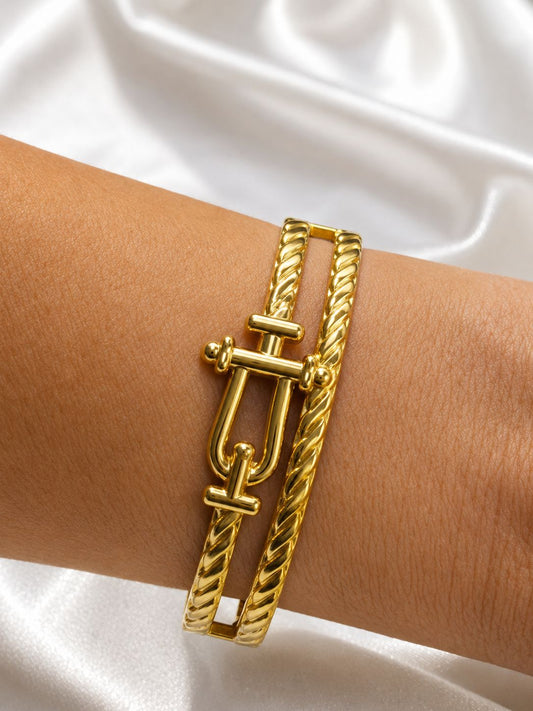 Twisted Gold Bracelet