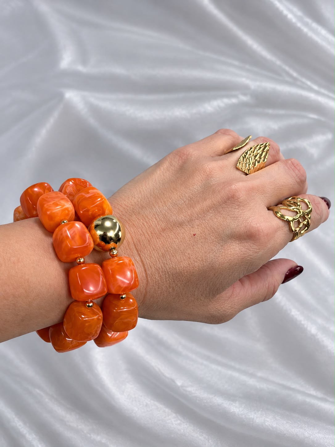 Pulsera Ivory - Naranja