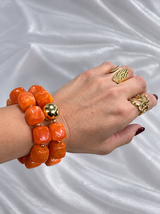 Pulsera Ivory - Naranja